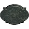 Ekena Millwork Waltz Ceiling Medallion (Canopies up to 4 1/2"), 21 1/4"W x 17 3/8"H x 1"P, Painted Turtle Crackle CM21WAPTC - alternate 5
